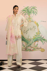 Off White Slub Dupatta